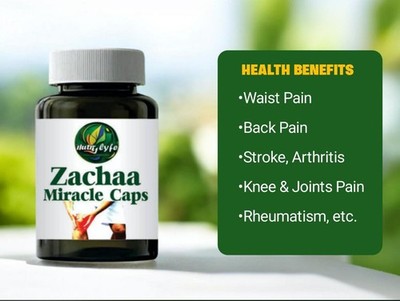 Zachaa Miracle Caps Remedy 4 Pains, Kneel  & Joint Pains, Arthritis, Rheumatism