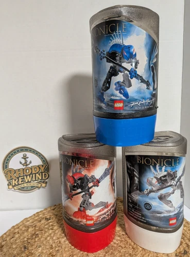 LEGO Bionicle Rahkshi Lot - 8588 8590 8591 - Complete w/ Canisters & Kraata