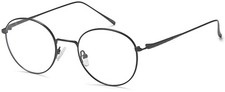 CAPRI OPTICS DICAPRIO DC173 UNISEX EYEGLASSES 48-19-135 BLACK WITH SOFT CASE