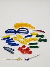 28 Vintage Plastic Metal Snap Hair Barrettes Clips Claw Bobby Pin Bows