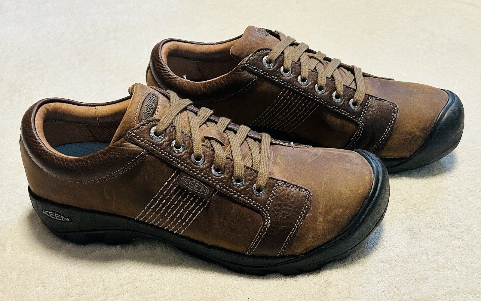 Scarpa sneaker Keen Austin bassa marrone cioccolato stringata uomo taglia 13 indossata una volta