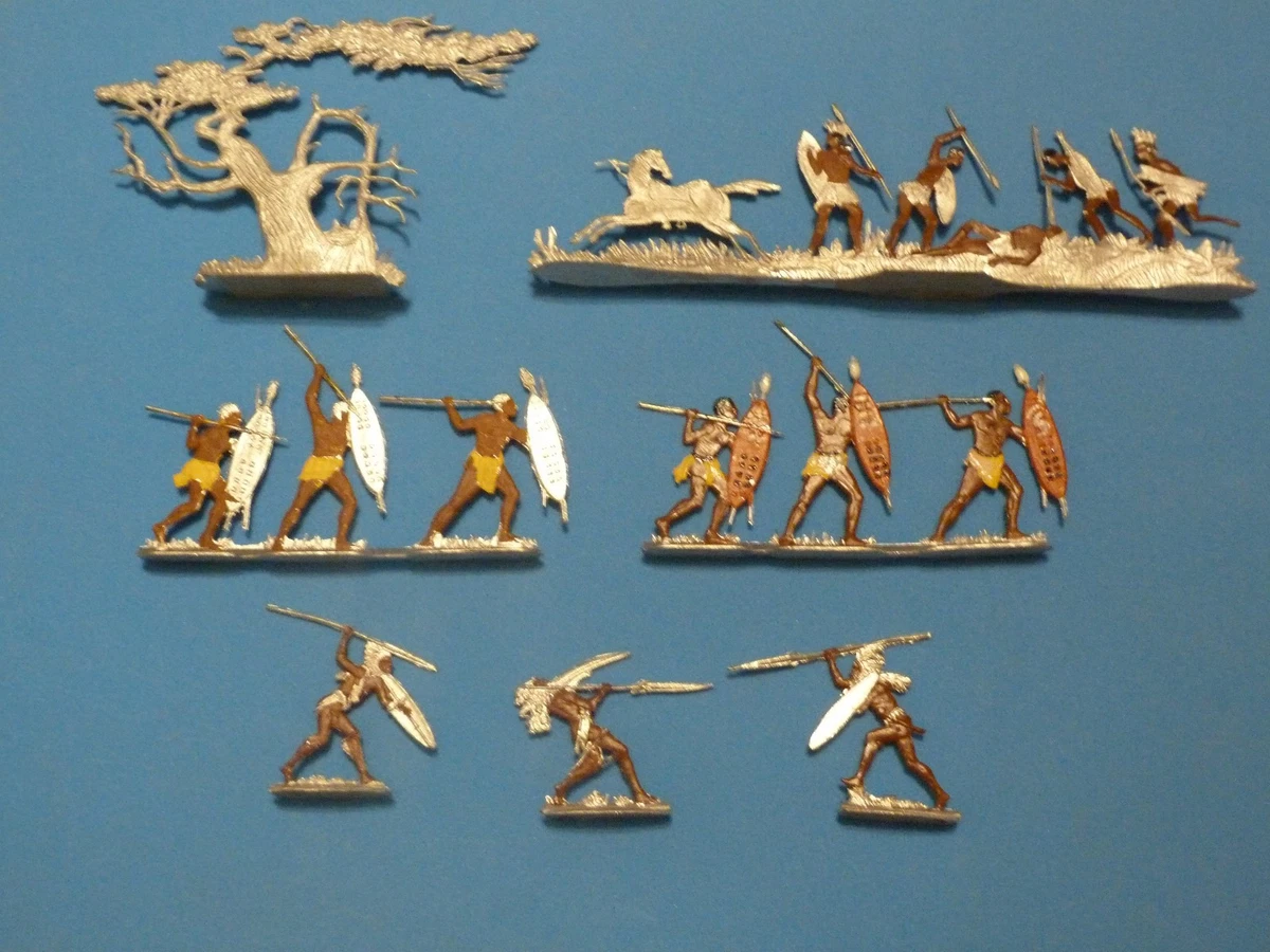 Lot De 25 Figurines En étain - Plats - Divers - Occasion