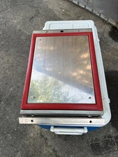 Groen 150858 steamer door stainless steel with hinge assembly. 