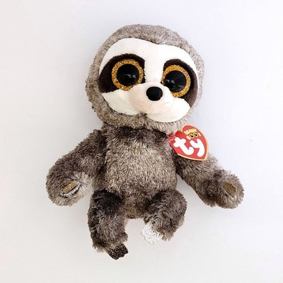 Ty Beanie Boos Dangler Sloth 6'' TySilk Plush Stuffed Animal 2021 Glitter Eyes