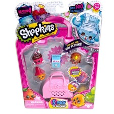 Shopkins Season 4 Shopkins Petkin Bag Five Pack 2015 Surprise Toys Pretend Play