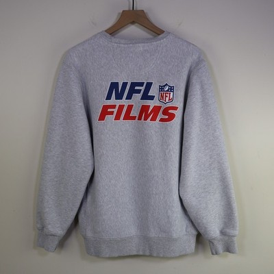 NFL Films Crewneck Sweatshirt Large Gray Graphic Reverse Weave Style