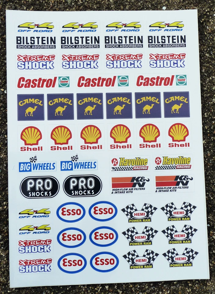 SCREENPRINTDIGITAL Calcomanías sobre orugas de roca a radiocontrol escala 10 todoterreno 4x4 sendero aventura