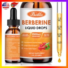 Berberine Supplement, 1500Mg Organic Berberine Liquid Drops with Ceylon