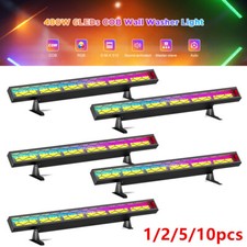 1-10pcs 480W 6LED COB Wall Washer Light RGB Strip Retro Lights Par Stage Lights