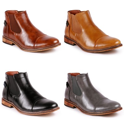 mens cap toe chelsea boots