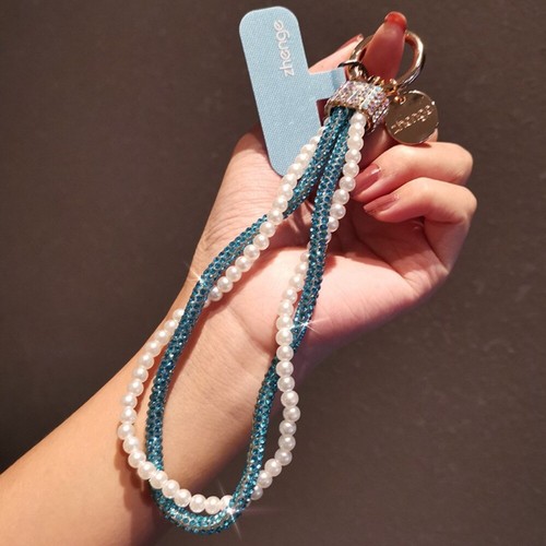 Glitter Phone Wrist Straps Keychain Anti-lost Wrist Rope Phone Accessories - Photo 18 sur 19