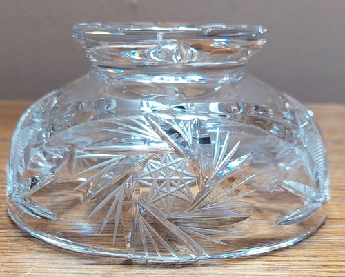 Vintage Star of David crystal 5.5" pedestal bowl/candy dish - Picture 10 of 17