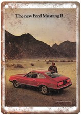 Vintage 1974 Ford Mustang Ii Pa 1 Ad Retro Look Metal Sign A8319