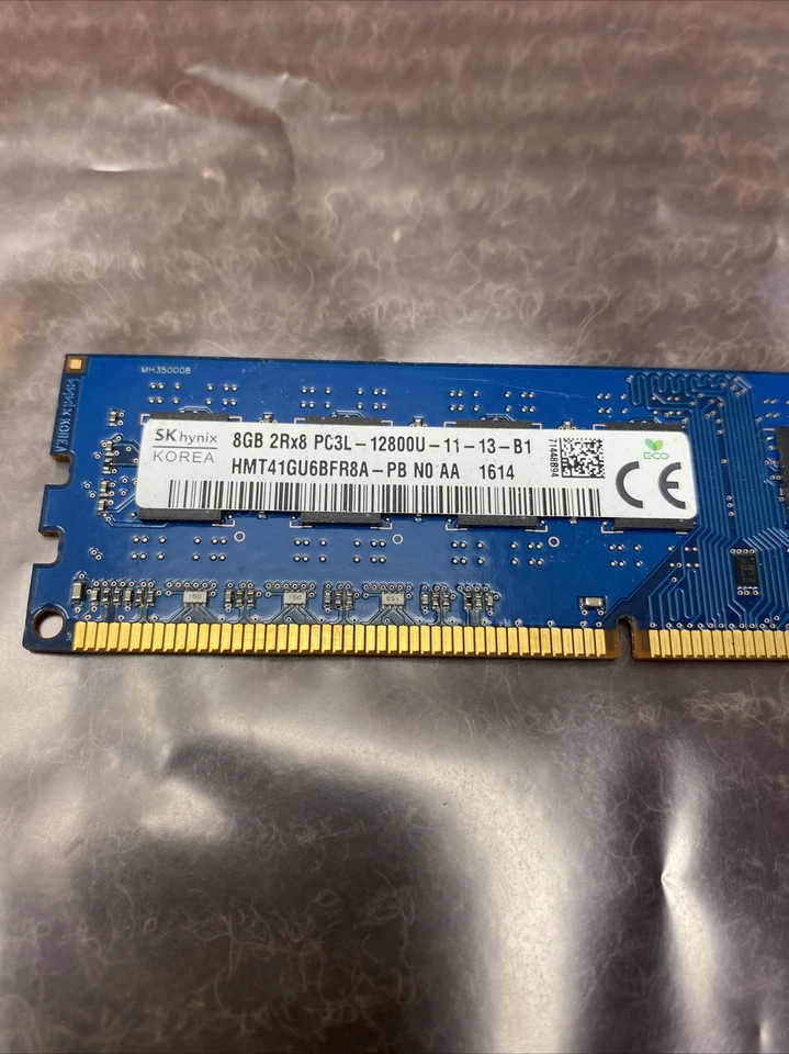 SK Hynix 8GB (1-Stick) PC3-12800 DDR3 1600 Desktop Memory RAM HMT41GU6BFR8A-PB - Image 2 of 4