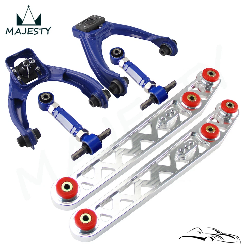 Lower Control Arm LCA+Front Upper+ Rear Camber Kit For 96-00 Honda Civic EK SL - Image 3 of 4