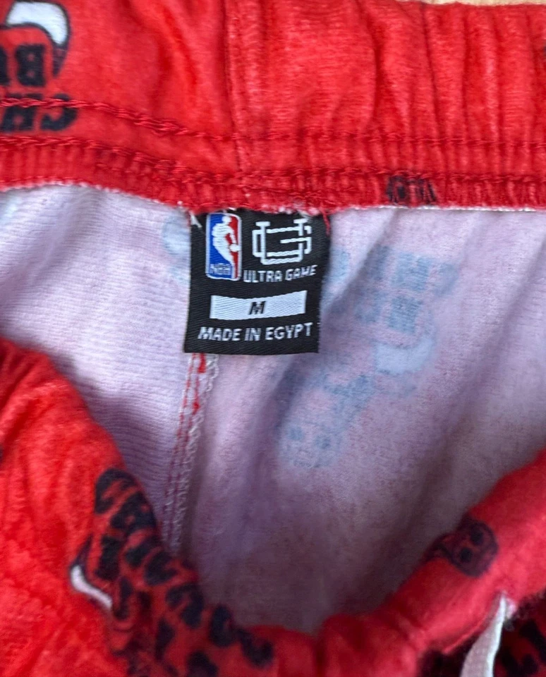 Parte inferior de pijama Ultra Game NBA Chicago Bulls Logo ropa de dormir mediana nueva con etiquetas Foto 4 de 4