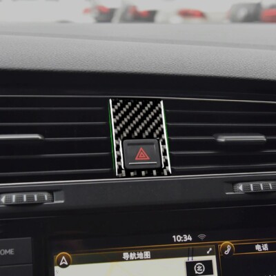 Passend Für VW Golf 7 Warnblinklicht Zierrahmen Blende in Carbon Schalter