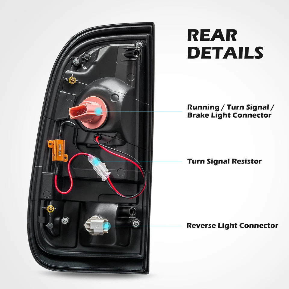 LED Tail Lights for 2008-2016 Ford F250 F350 F450 F550 Super Duty SD Brake Lamps Foto 3 de 4