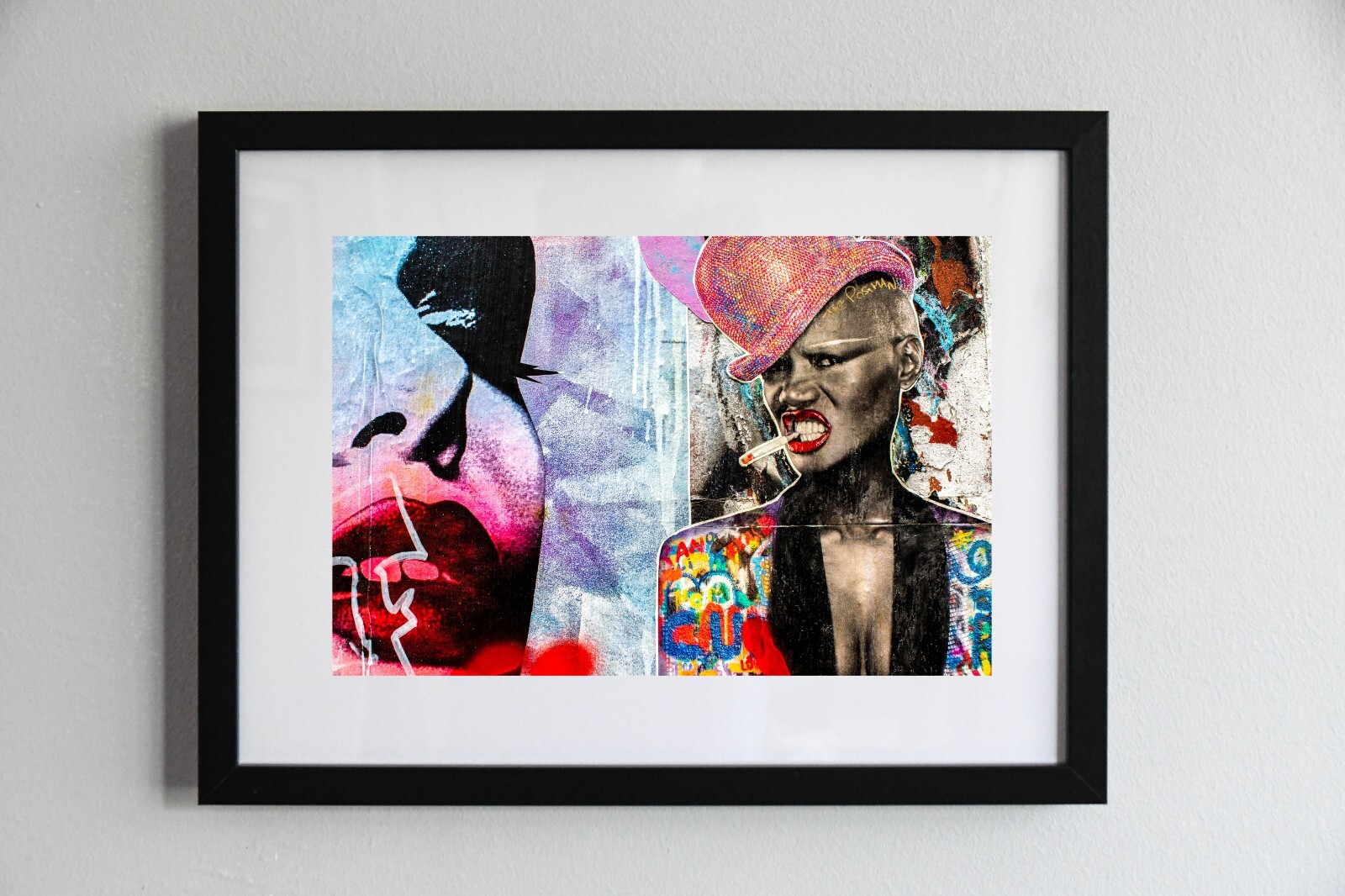 Tableau street art Grace Jones poster photo deco murale de 50x70 cm