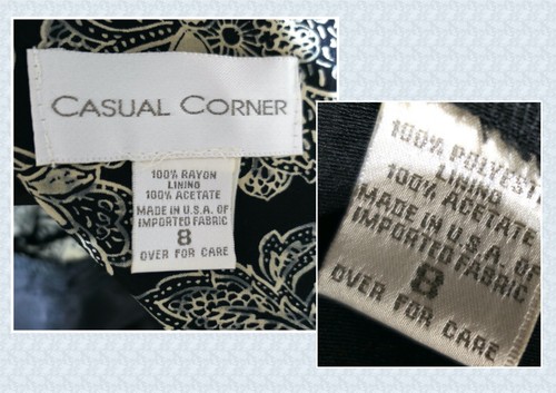 Vintage Early 90s Casual Corner Business Boho Layered Jacket Dress S M 8 - Picture 5 of 5