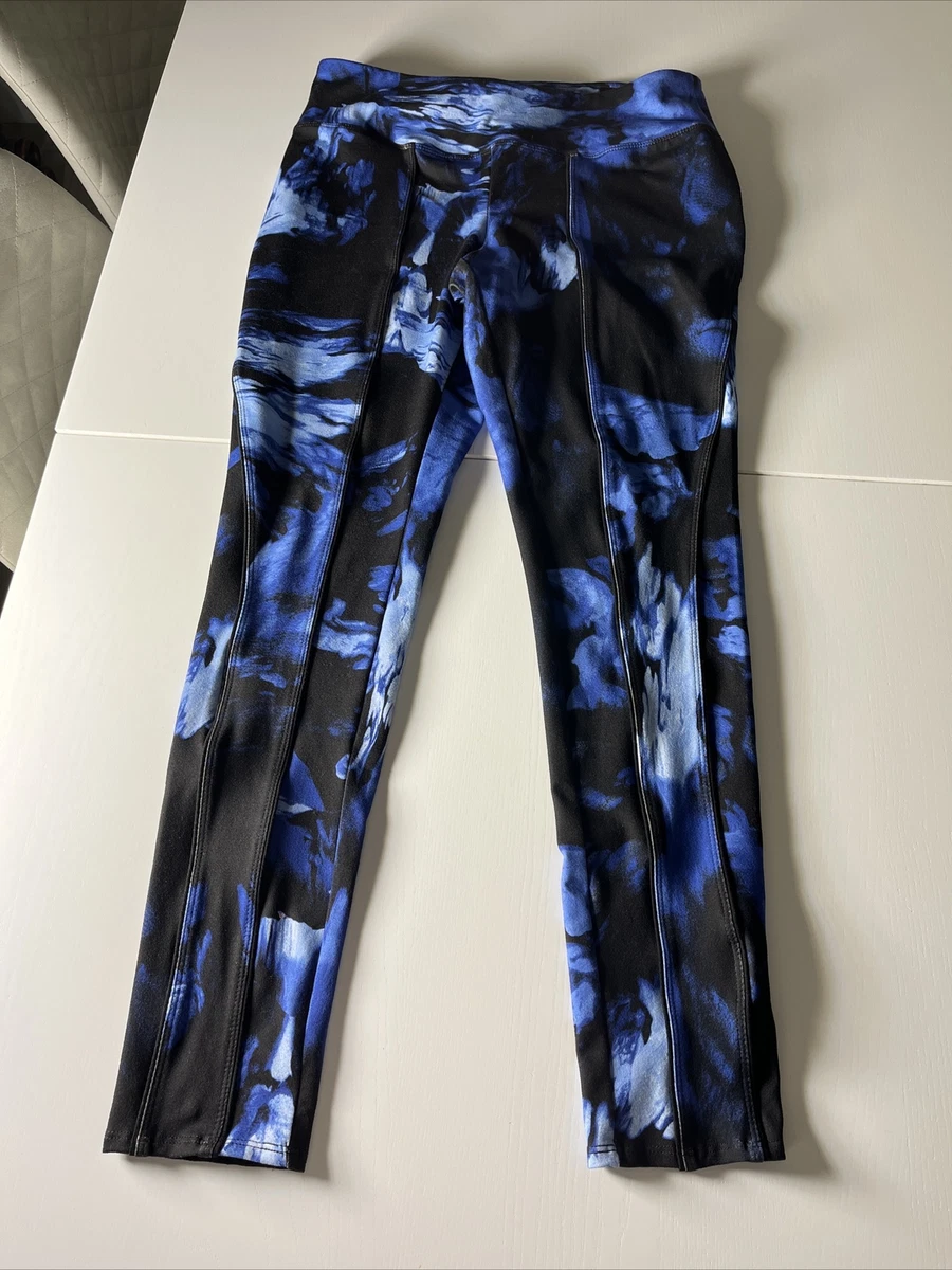 Simply Vera Vera Wang Legging Simply Breathe Black and Blue size medium