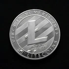 Litecoin Commemorative Coin Cryptocurrency Collector Currency LTC Silver Plated