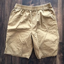 LEVIS SHORTS YOUTH LARGE 12-13 YEARS BROWN BEIGE STRETCH WAIST 24 WAIST 8 INSE