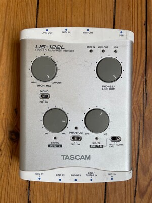Tascam US-122L USB 2.0 Audio/Midi Interface. home recording