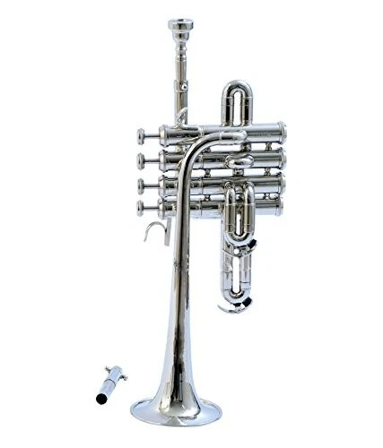 VENTA DE NAVIDAD Piccolo Trompeta Bb NickeL Con Estuche Boquilla Muy Afinado, Foto 4 de 4