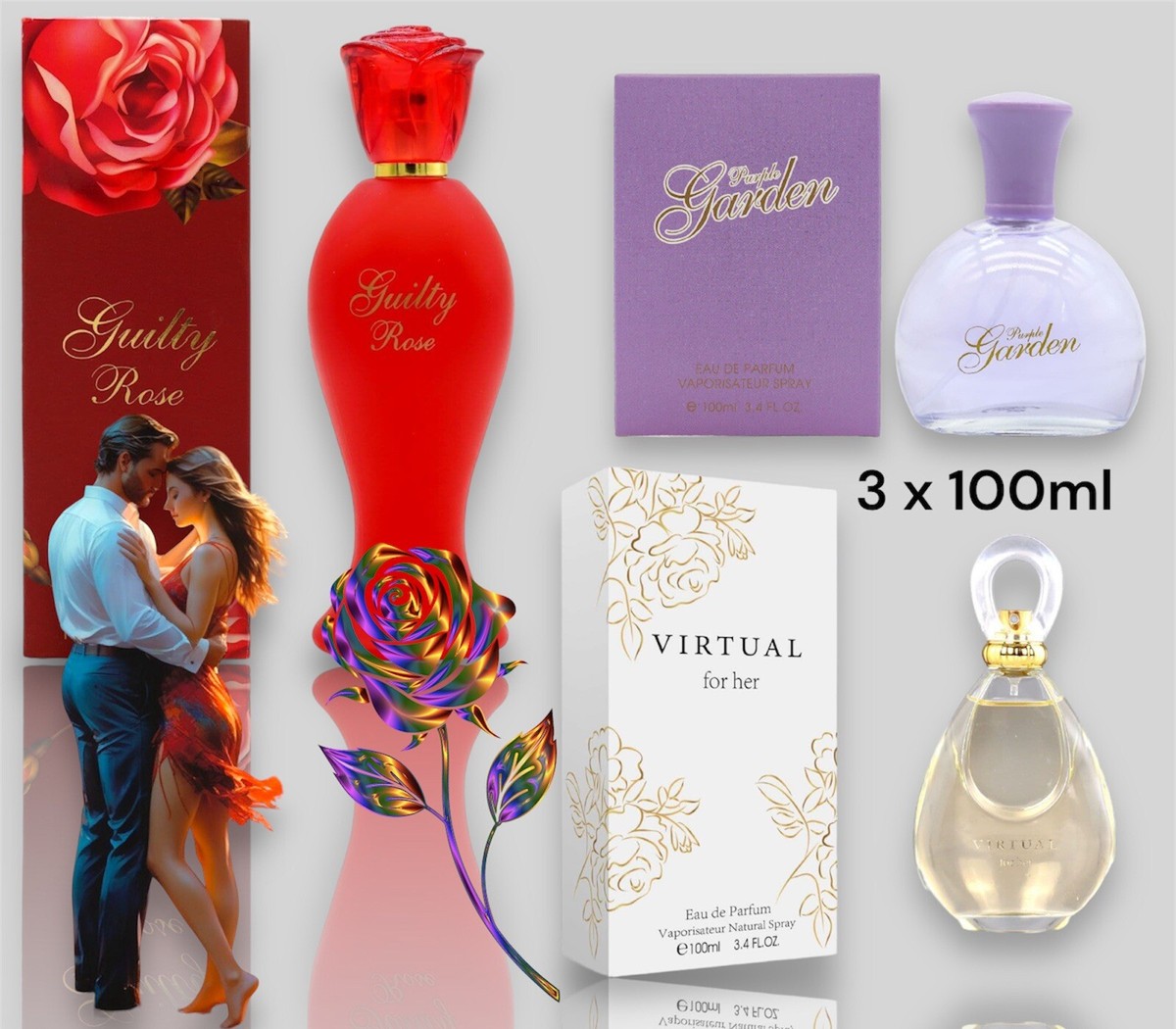 x Pack Women's Perfumes Designer Fragrance Eau de Parfum Ladies