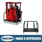 Hooke Road Door Storage Cart Holder for Jeep Wrangler 07-25 & Bronco 21-25 4door