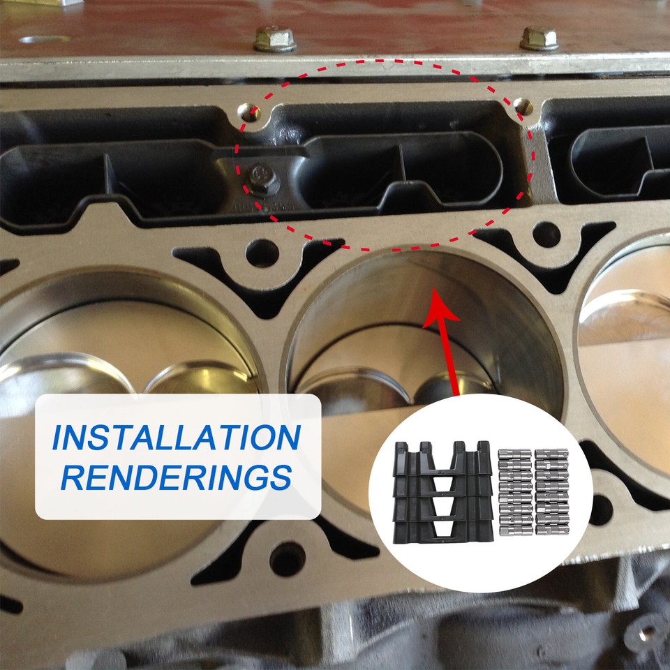 GM 12639250 Lifters &amp; Guide Trays Kit For GM LS/LQ Engines 4.8 5.3 5.7 6.0 6.2L - Part #12499225, HL124 Btr Ls7 Lifters