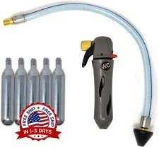 Pistola de vaciado: con 5 cartuchos de CO2 extraíbles y sin rosca, Metal US NEW