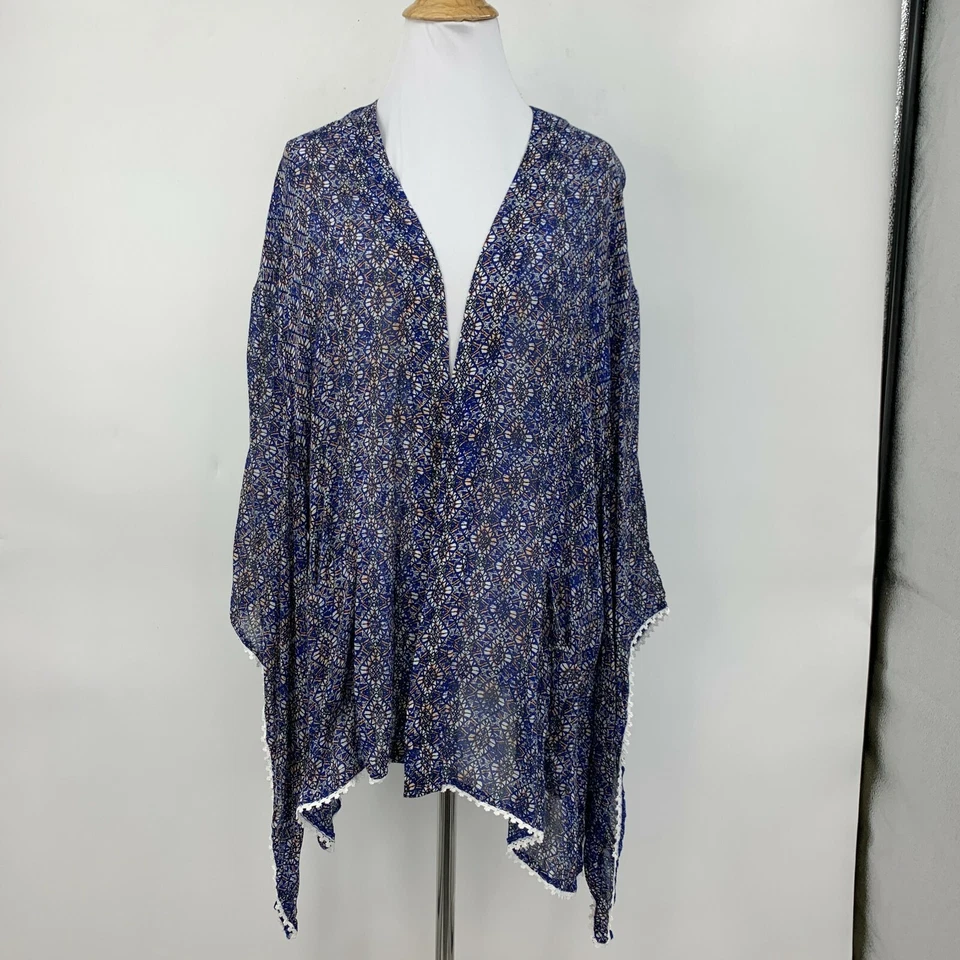 Kimono L Space Nordstrom para mujer talla única ribete de ganchillo mangas anchas Foto 2 de 4