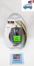 NEW Skyline 3-Button Grey/Black Optical USB 800DPI Scroll-Wheel Ergo PC Mouse