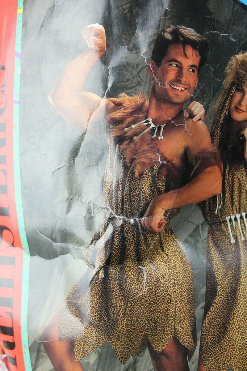 Costume da cavernicolo dell'età della pietra per uomo