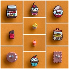 Schuhstecker/Shoe Charms SÜSSIGKEITEN/COOKIES/CUPCAKE/KEKS/Ü-EI/SCHOKOLADE