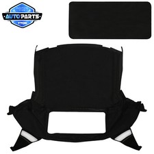 Black Convertible Soft Top With Plastic Window For Geo Metro 1990 1991 1992 1993
