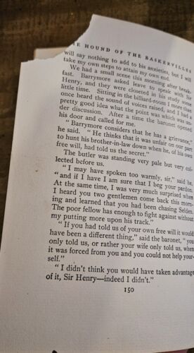 1902 HOUND OF THE BASKERVILLES 4th Imp Conan Doyle w/ Unique Old Drawn Sketches - Picture 18 of 19