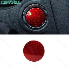 For Subaru Crosstrek 2018-2023 Dry Carbon Fiber One-Click Startup Button Cover