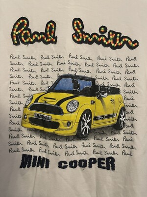 VTG Paul Smith Mini Cooper Mens Size XL Embroidered Polo Shirt