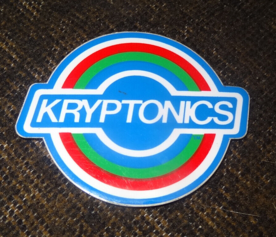KRYPTONICS vtg Skateboard sticker original print | eBay