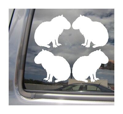 Lot of 4 - 3 inch Capybara Roden South America Vinyl Decal Window ...
