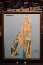 Alberto Vargas Girl 1960's-70's Playboy Print 8X10 Cool Wood Frame