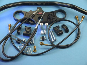 ABM Superbike Handlebar Kit Kawasaki ZX-10 R (ZXT00C) | 04-05 | Black