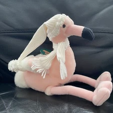 Kurt S Adler Kurt s Kudlees Pink Flamingo Hat & Neck Scarf Plush Decor