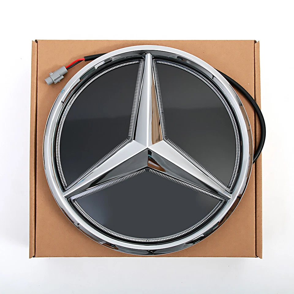Front Grille Emblem Mirror Badge LED Logo Fit For 19-21 Mercedes Benz W177 W205 Foto 2 de 4