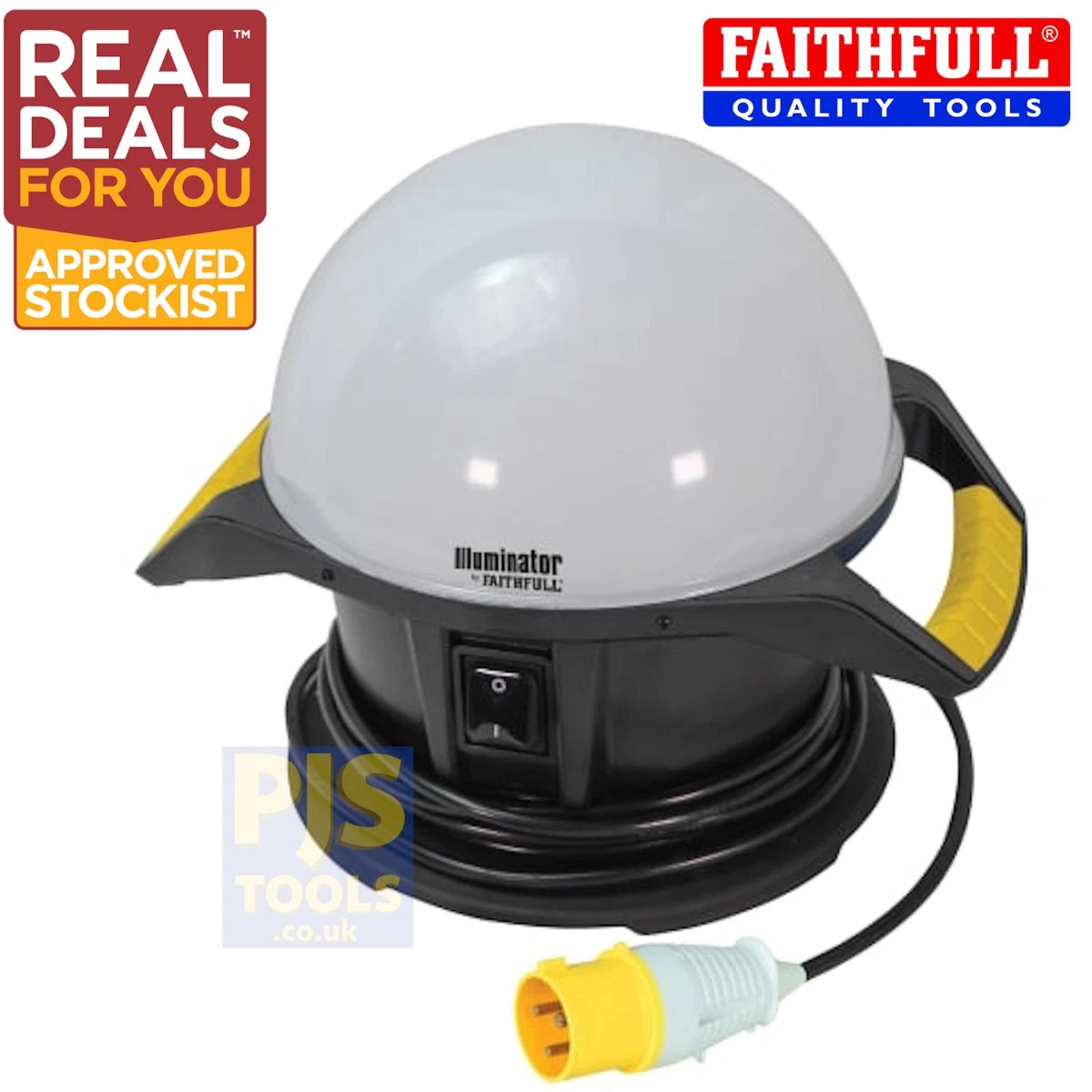 Faithfull FPPSLTL50L 110v 4000 lumen 50w llluminator 360 Led task