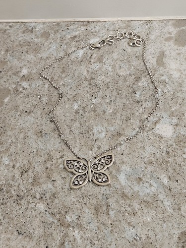 Brighton Butterfly Silver Plated Necklace - Picture 4 of 6