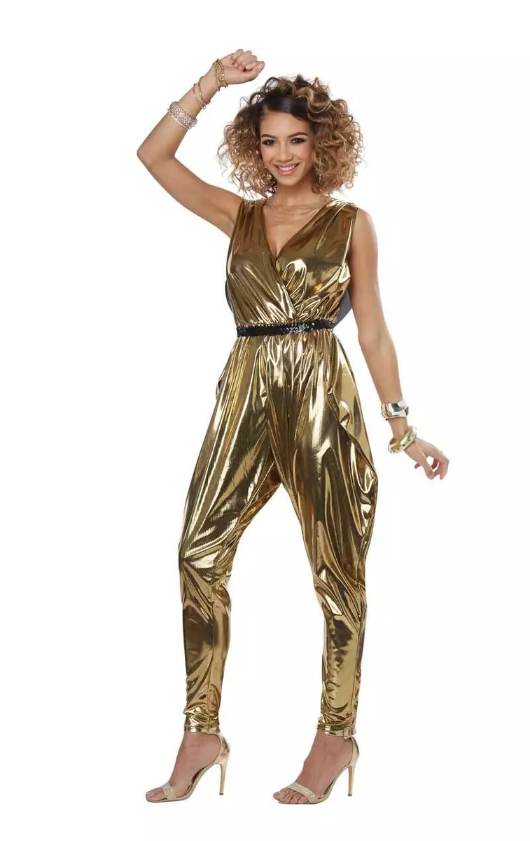 Gold 70s jumpsuit hotsell